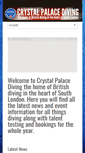 Mobile Screenshot of crystalpalacediving.co.uk
